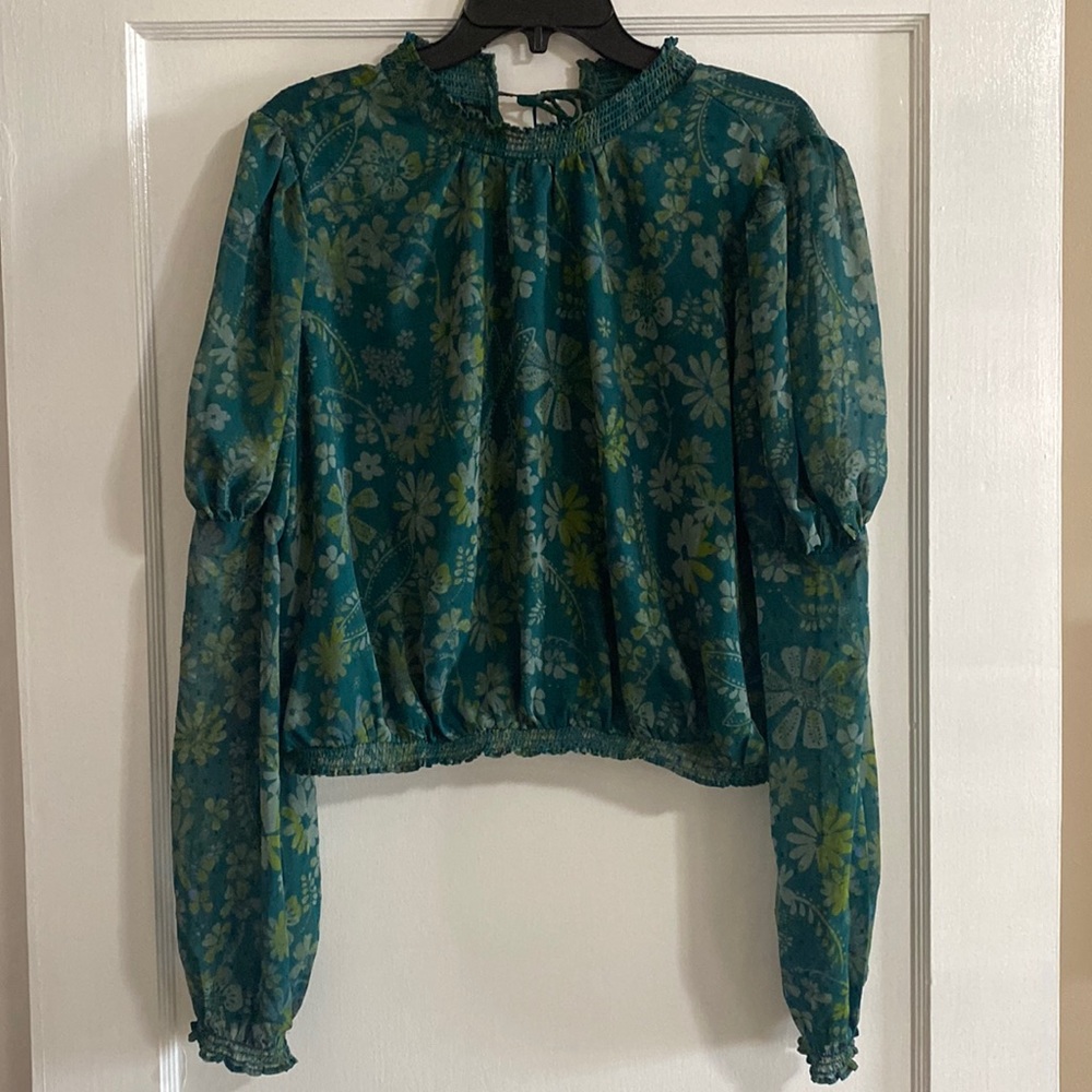 Free People Clarissa Printed Top- S
